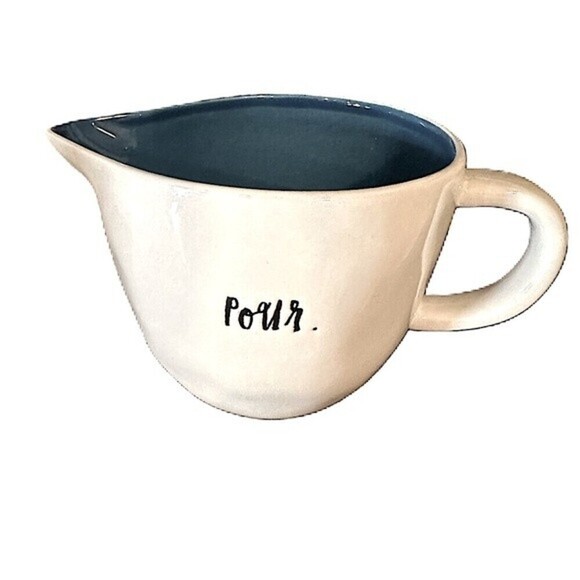 Rae Dunn Blue‎ Line Sweet Sugar Jar with Lid & Pour Creamer - Picture 4 of 16